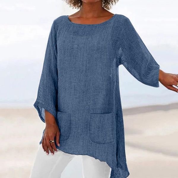 women's blouse women plus size long sleeve linen baggy blouse shirt ladies summer tunic robe femme vestidos verao ropa muje, White
women's blouse women plus size long sleeve linen baggy blouse shirt ladies summer tunic robe femme vestidos verao ropa muje, White