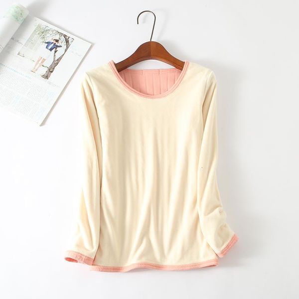new winter warm velvet thicker t shirt women long sleeve striped o neck casual tumblr tshirt soft cotton bottom shirt 2021, White
new winter warm velvet thicker t shirt women long sleeve striped o neck casual tumblr tshirt soft cotton bottom shirt 2021, White