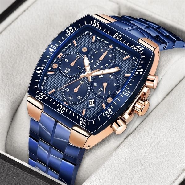 wwoor men chronograph sport watches for fashion square brand luxury stainless steel waterproof quartz watch reloj hombre 220225, Slivery;brown
wwoor men chronograph sport watches for fashion square brand luxury stainless steel waterproof quartz watch reloj hombre 220225, Slivery;brown