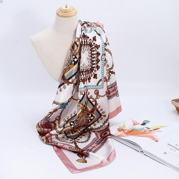 scarves 90cm silk satin hijab scarf for women square shawls and wraps printed handkerchief head scarfs ladies bandana, Blue;gray
scarves 90cm silk satin hijab scarf for women square shawls and wraps printed handkerchief head scarfs ladies bandana, Blue;gray