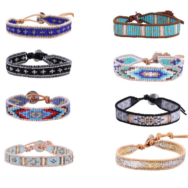 tennis kelitch colorful crystal seed beaded bracelet handmade leather wrap bracelets women fashion travel jewelry bangle, Golden;silver
tennis kelitch colorful crystal seed beaded bracelet handmade leather wrap bracelets women fashion travel jewelry bangle, Golden;silver