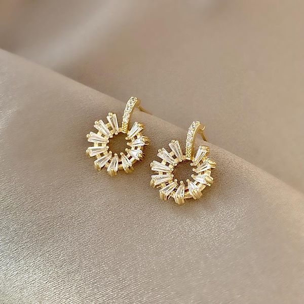 hoop & huggie moflo delicate gold plated cz circle drop earrings cubic zirconia flower stud, Golden;silver
hoop & huggie moflo delicate gold plated cz circle drop earrings cubic zirconia flower stud, Golden;silver