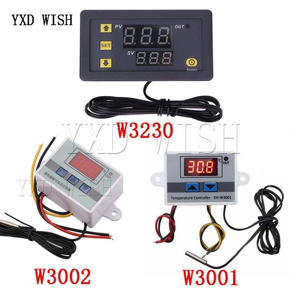 smart home control 10pcs w3001 w3002 w3230 led digital thermostat temperature controller ac 110v-220v dc12v 24v thermoregulator
smart home control 10pcs w3001 w3002 w3230 led digital thermostat temperature controller ac 110v-220v dc12v 24v thermoregulator