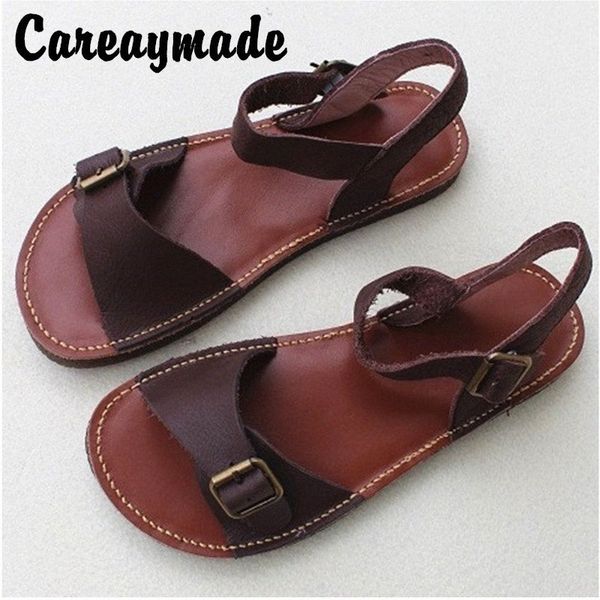 careaymade head layer cowhide pure handmade leisure summer buckle sandals breathable, light soft flat sole, hand made sandals x1va#, Black
careaymade head layer cowhide pure handmade leisure summer buckle sandals breathable, light soft flat sole, hand made sandals x1va#, Black