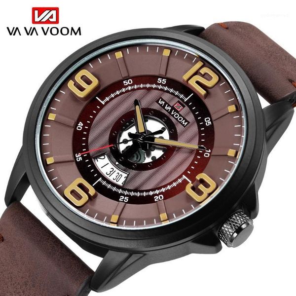 anke store men watch creative leather strap outdoor sports fashion casual waterproof calendar men's quartz reloj hombre wristwatches, Slivery;brown
anke store men watch creative leather strap outdoor sports fashion casual waterproof calendar men's quartz reloj hombre wristwatches, Slivery;brown