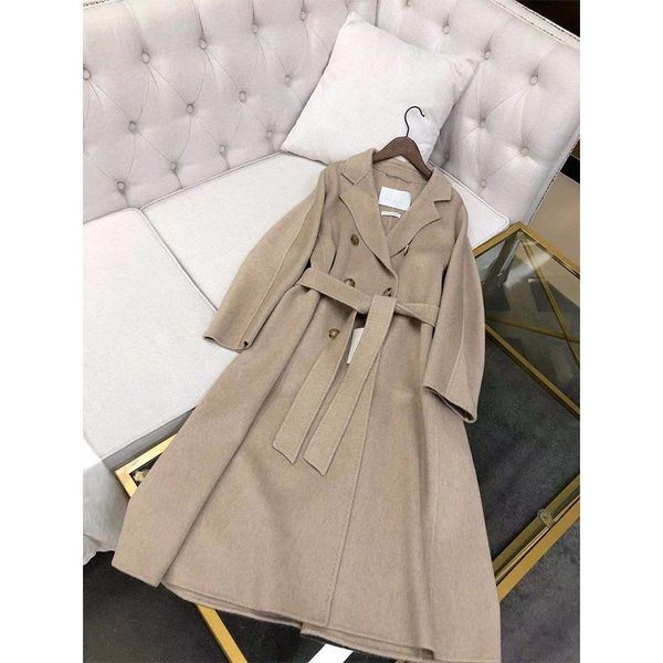 off season max b0nd0ne double-sided wool coat women's middle long autumn and winter style, Tan;black
off season max b0nd0ne double-sided wool coat women's middle long autumn and winter style, Tan;black