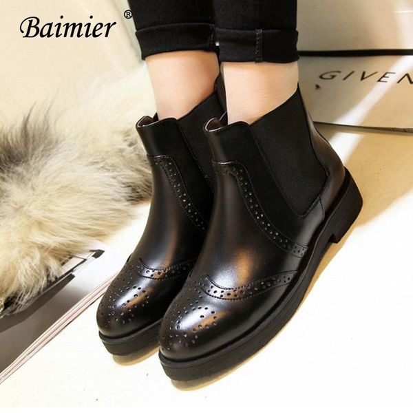boots baimier winter retro leather ankle for women british style warm plush brogue fashion shoes woman, Black
boots baimier winter retro leather ankle for women british style warm plush brogue fashion shoes woman, Black