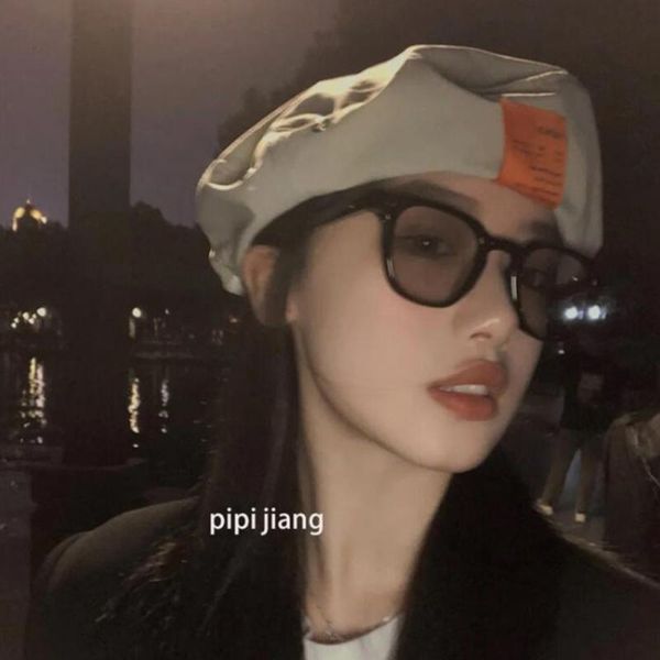 berets ins korea thin beret hats women summer letter patch adjustable casquette octagonal designer painter brimless gorro, Blue;gray
berets ins korea thin beret hats women summer letter patch adjustable casquette octagonal designer painter brimless gorro, Blue;gray