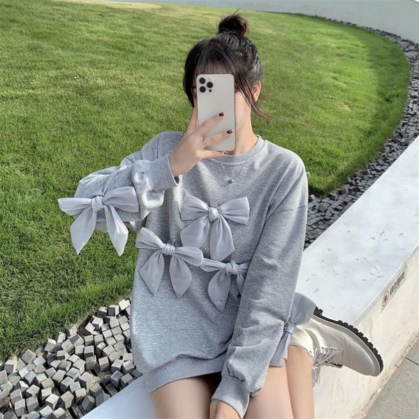 women's hoodies & sweatshirts qweek kawaii women hoodie with bow long sleeve crewneck sweatshirt korean style fall 2021 fashion oversiz, Black
women's hoodies & sweatshirts qweek kawaii women hoodie with bow long sleeve crewneck sweatshirt korean style fall 2021 fashion oversiz, Black