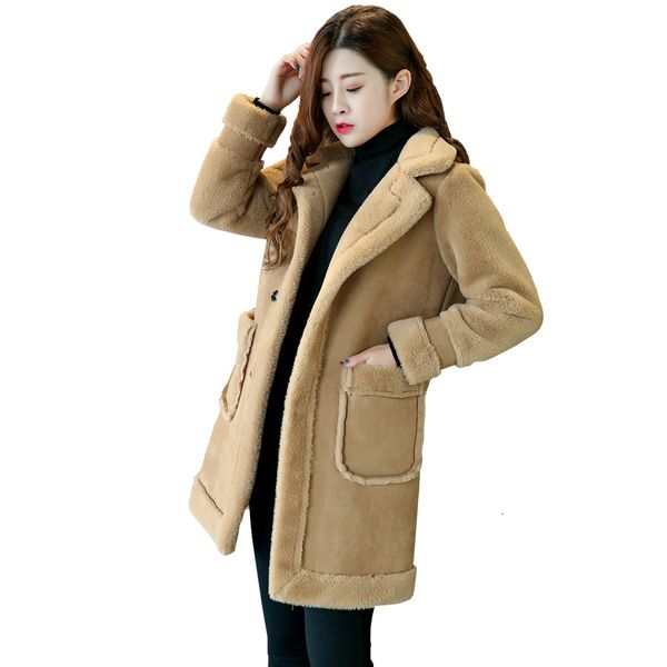 2021 new autumn thick warm suede parka faux coat female lamb fur long coats winter women jackets pp078 7qyh, Black
2021 new autumn thick warm suede parka faux coat female lamb fur long coats winter women jackets pp078 7qyh, Black