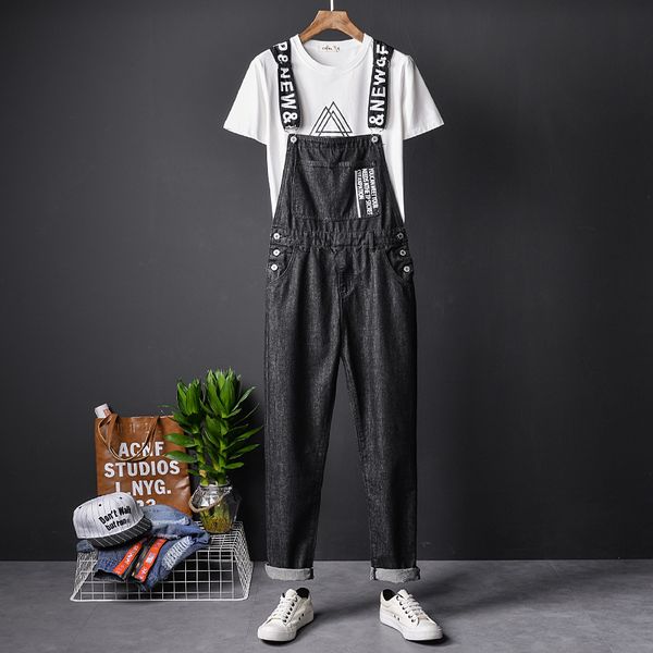 wholesale group purchase mens and womens wear denim overalls personalized printed tooling suspenders loose black, Blue
wholesale group purchase mens and womens wear denim overalls personalized printed tooling suspenders loose black, Blue