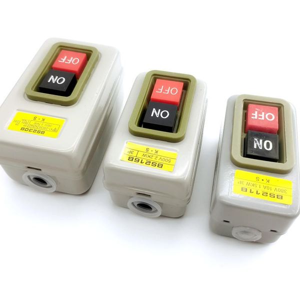 smart home control bs211b/216b/230b 1.5/2.2/3.7kw power button switch three phase motor start and push
smart home control bs211b/216b/230b 1.5/2.2/3.7kw power button switch three phase motor start and push