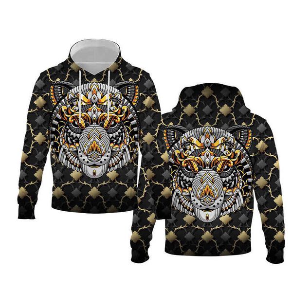 cloocl animals hoodie 3d graphic abstract animal bear print sweatshirt pullover harajuku streetwear men hoodies, Black
cloocl animals hoodie 3d graphic abstract animal bear print sweatshirt pullover harajuku streetwear men hoodies, Black