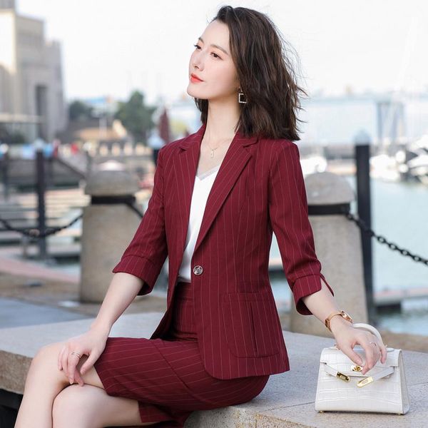 two piece dress half sleeve elegant formal professional business suits with skirt and for women office work wear blazers career working, White
two piece dress half sleeve elegant formal professional business suits with skirt and for women office work wear blazers career working, White