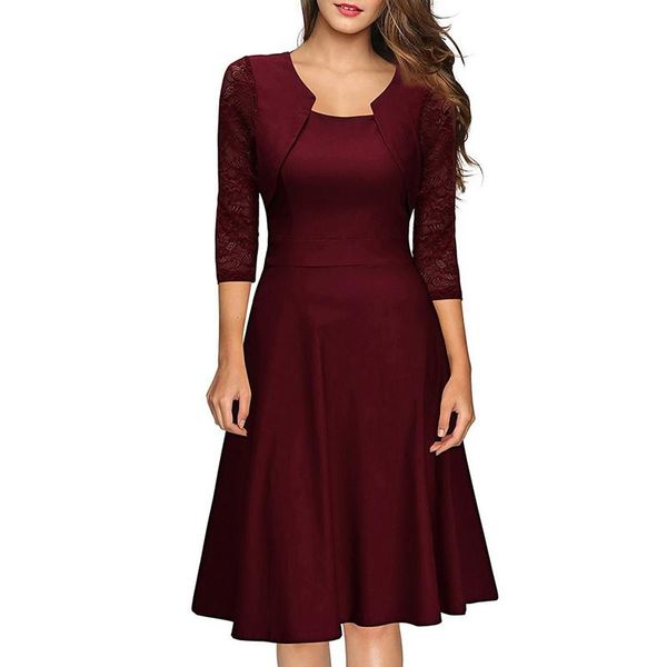 party dresses 2021 women's dress solid color half sleeve knee length midi zipper a-line ladies women sukienka, White;black
party dresses 2021 women's dress solid color half sleeve knee length midi zipper a-line ladies women sukienka, White;black
