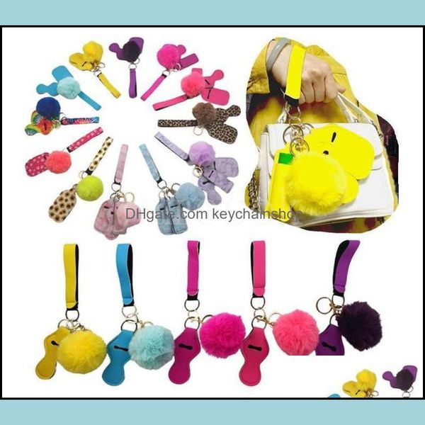 keychains fashion accessories 11 colors 5pcs defense keychain set pompom hand sanitizer wrist strap lipstick sier keyring for woman men self, Silver
keychains fashion accessories 11 colors 5pcs defense keychain set pompom hand sanitizer wrist strap lipstick sier keyring for woman men self, Silver