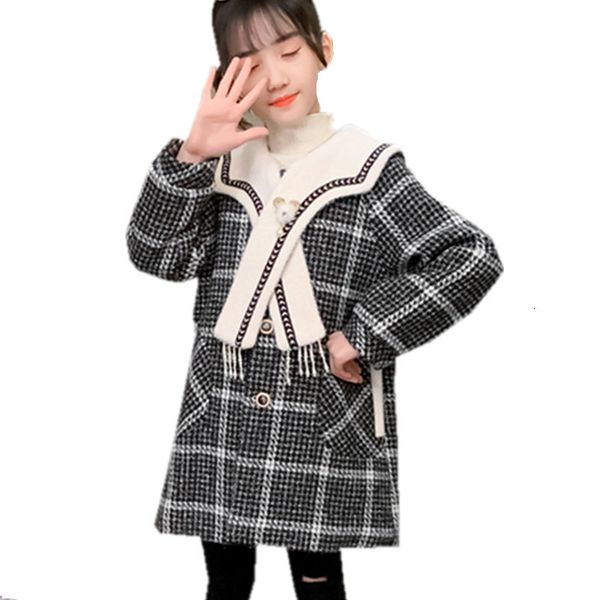 2021 new winter design thick wool coat for girls plaid fashion children outerwear teen england warm clothes evsh, Blue;gray
2021 new winter design thick wool coat for girls plaid fashion children outerwear teen england warm clothes evsh, Blue;gray