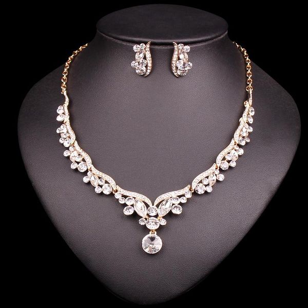 earrings & necklace fashion bridal jewelry set for brides crystal sets wedding party bridesmaid costume accessories women, Silver
earrings & necklace fashion bridal jewelry set for brides crystal sets wedding party bridesmaid costume accessories women, Silver