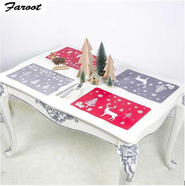 mats & pads 6-piece christmas placemat set, non-slip heat-resistant table mat + holiday decoration 
mats & pads 6-piece christmas placemat set, non-slip heat-resistant table mat + holiday decoration