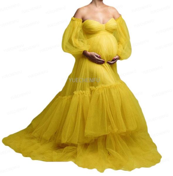 women's sleepwear yellow maternity dress perspective sheer long illusion tulle puffy dressing gown wedding bridal robe pregnancy poshoo, Black;red 
women's sleepwear yellow maternity dress perspective sheer long illusion tulle puffy dressing gown wedding bridal robe pregnancy poshoo, Black;red