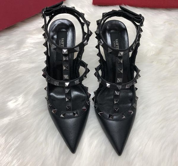 designer luxry summer women high heel pointed sandals with rivets genuine leather 6cm 8cm 10cm lady wedding shoes 34-43 dust bag2874126, Black
designer luxry summer women high heel pointed sandals with rivets genuine leather 6cm 8cm 10cm lady wedding shoes 34-43 dust bag2874126, Black