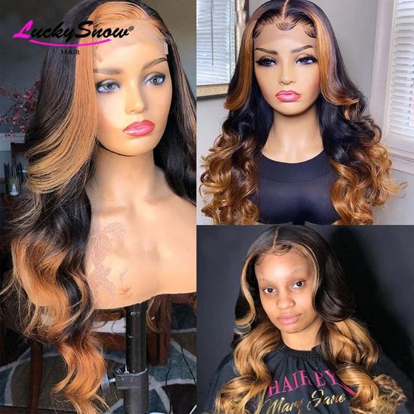 lace wigs loose body wave front human hair for women brazilian remy highlight ombre colored transparent wig, Black;brown
lace wigs loose body wave front human hair for women brazilian remy highlight ombre colored transparent wig, Black;brown