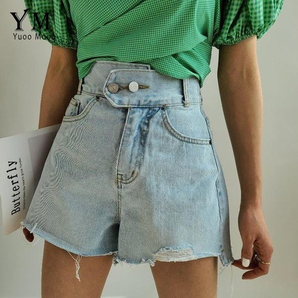 women's shorts yuoomuoo ins fashion women denim vintage high waist washed light blue distressed ripped jeans summer ladies, White;black
women's shorts yuoomuoo ins fashion women denim vintage high waist washed light blue distressed ripped jeans summer ladies, White;black