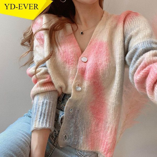 chic irregular tie dye single breasted jackets autumn sweet cute v-neck knitted sweaters women fashion warm cardigans, White
chic irregular tie dye single breasted jackets autumn sweet cute v-neck knitted sweaters women fashion warm cardigans, White