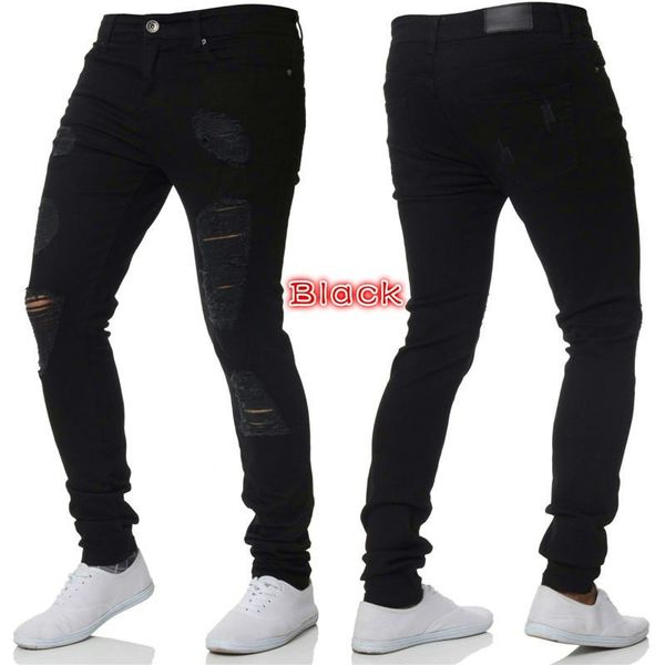 men's pants men jeans trousers middle male stretch pencil fashion skinny ripped clothing for waist biker casual, Black
men's pants men jeans trousers middle male stretch pencil fashion skinny ripped clothing for waist biker casual, Black