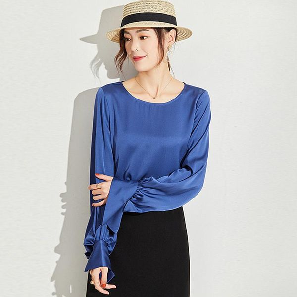 women's blouses & shirts 100% heavy silk blouse women shirt casual style o neck long sleeves 3 colors fabric simple desig f, White
women's blouses & shirts 100% heavy silk blouse women shirt casual style o neck long sleeves 3 colors fabric simple desig f, White