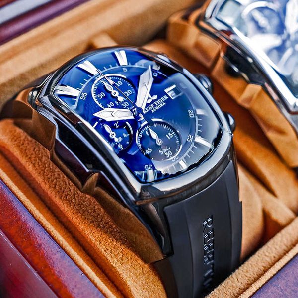 reef tiger/rt big sport watches with date rubber strap steel blue dial mens watch chronograph waterproof rga3069-t 210728, Slivery;brown
reef tiger/rt big sport watches with date rubber strap steel blue dial mens watch chronograph waterproof rga3069-t 210728, Slivery;brown