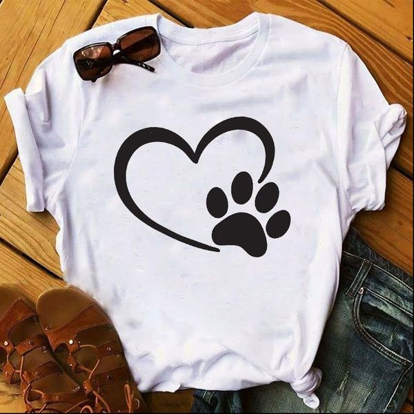 cute t shirt women paw heart print tshirt funny dog design lovely girl t shirt summer ladies casual cotton tee shirt, White
cute t shirt women paw heart print tshirt funny dog design lovely girl t shirt summer ladies casual cotton tee shirt, White