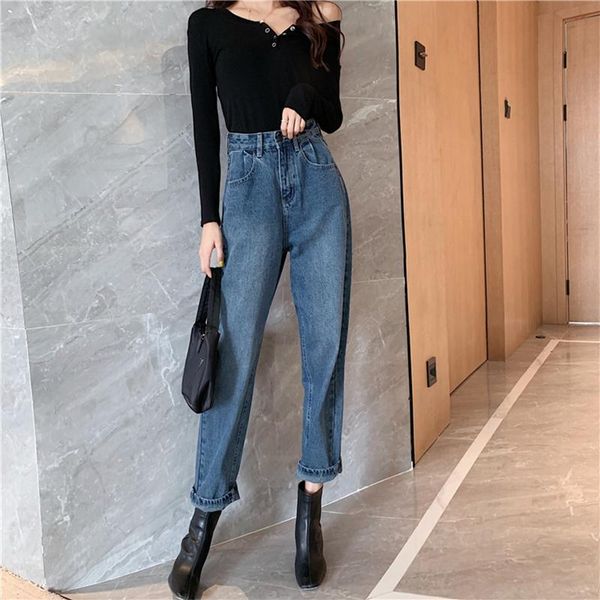 women's pants & capris oversized autumn straight jeans women casual high waist boyfriend long denim vintage female solid maxi mom retro, Black;white
women's pants & capris oversized autumn straight jeans women casual high waist boyfriend long denim vintage female solid maxi mom retro, Black;white