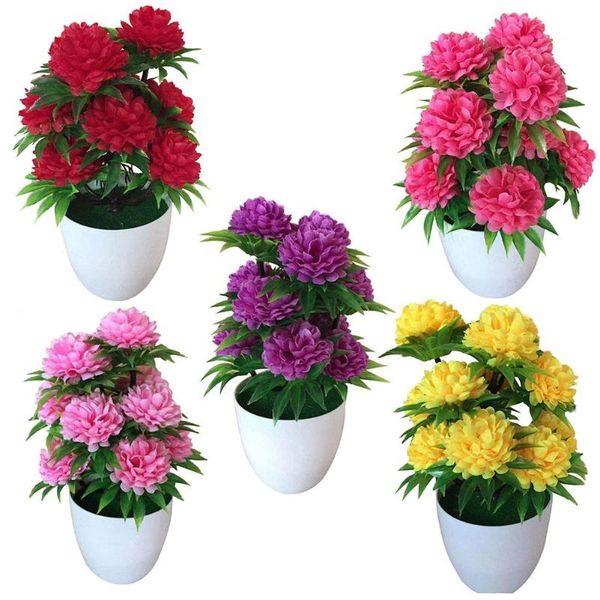 decorative flowers & wreaths 1pc bright color lifelike artificial chrysanthemum bonsai potted plant landscape home floral decor supply
decorative flowers & wreaths 1pc bright color lifelike artificial chrysanthemum bonsai potted plant landscape home floral decor supply
