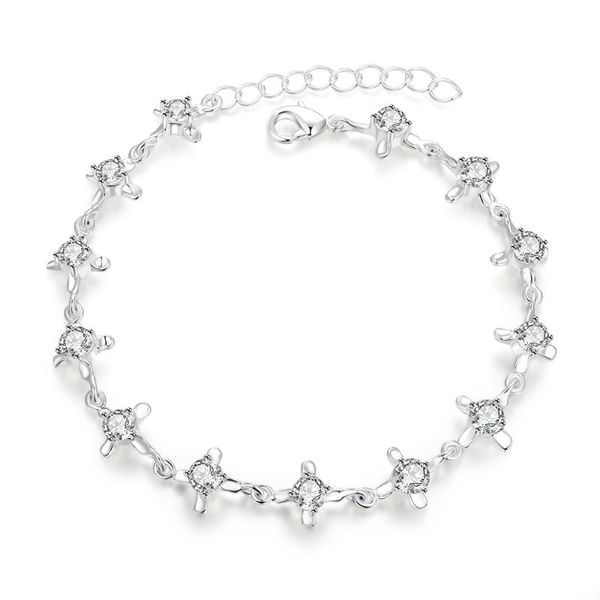 charm bracelets european and american four-leaf clover zircon ladies bracelet inlaid white 925 silver, Golden;silver
charm bracelets european and american four-leaf clover zircon ladies bracelet inlaid white 925 silver, Golden;silver