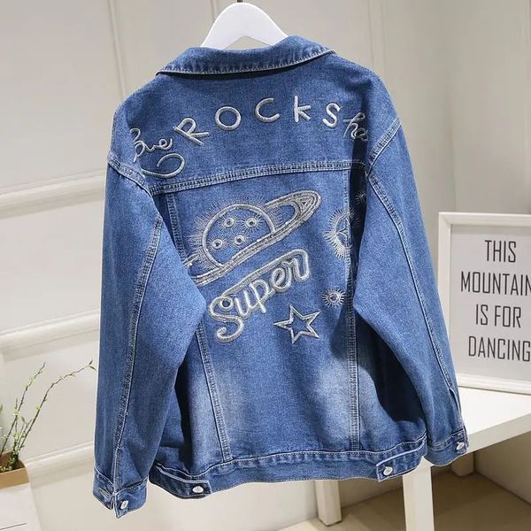 women's jackets spotted sequins of the blue vintage denim female jacket casual spring release long sleeve streetwear big jeans 3j38, Black;brown
women's jackets spotted sequins of the blue vintage denim female jacket casual spring release long sleeve streetwear big jeans 3j38, Black;brown