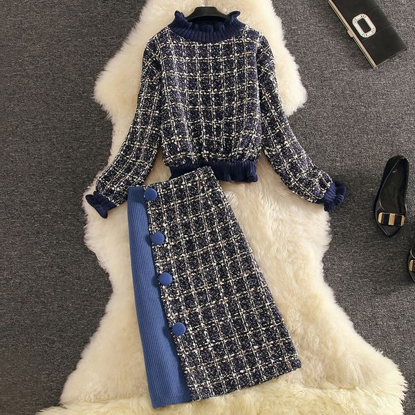 two piece dress elegant women's ensemble chess, 2-piece, autumn winter, tweed, set of two pieces, woolen skirt, pullover, overalls wsp, White
two piece dress elegant women's ensemble chess, 2-piece, autumn winter, tweed, set of two pieces, woolen skirt, pullover, overalls wsp, White