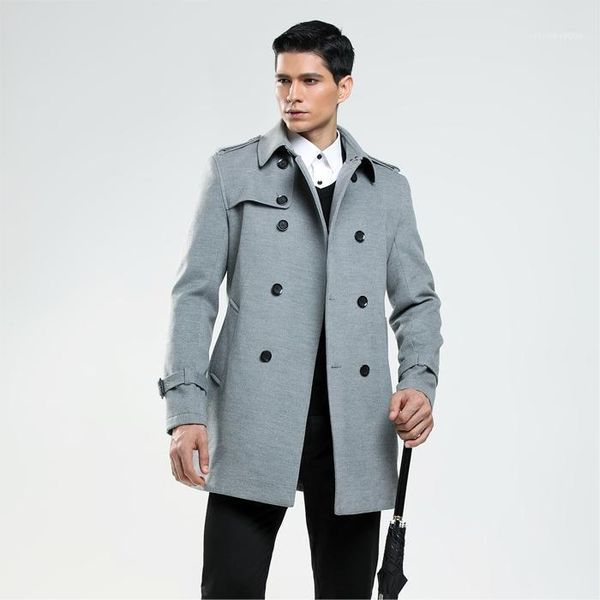 men's wool & blends arrival 2021 autumn/winter double breasted woolen coat male business imitation cashmere mens british customize outw, Black
men's wool & blends arrival 2021 autumn/winter double breasted woolen coat male business imitation cashmere mens british customize outw, Black