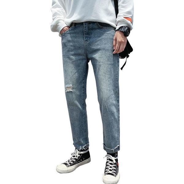 spring new style jeans men korean version of the trend of students male teenager straight leg pants k701, Blue
spring new style jeans men korean version of the trend of students male teenager straight leg pants k701, Blue