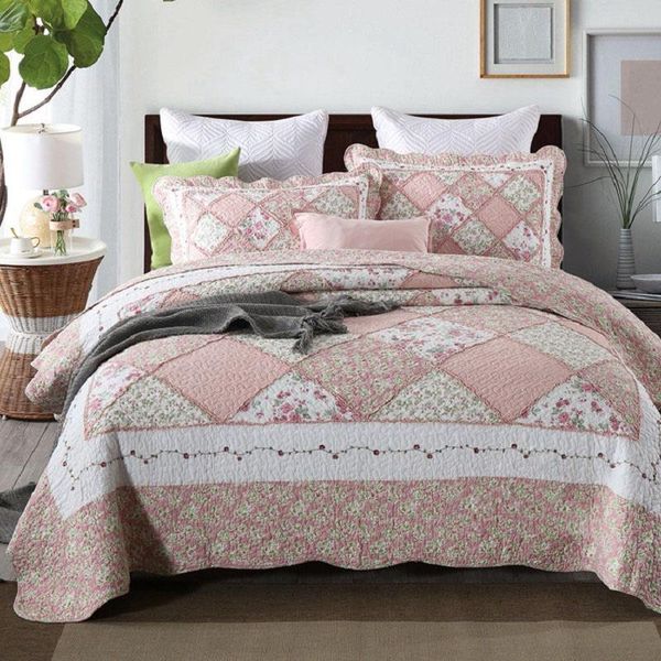 comforters & sets chausub cotton bedspread on the bed quilt set 3pcs pastoral patchwork coverlet cover shams queen size floral blanket for
comforters & sets chausub cotton bedspread on the bed quilt set 3pcs pastoral patchwork coverlet cover shams queen size floral blanket for