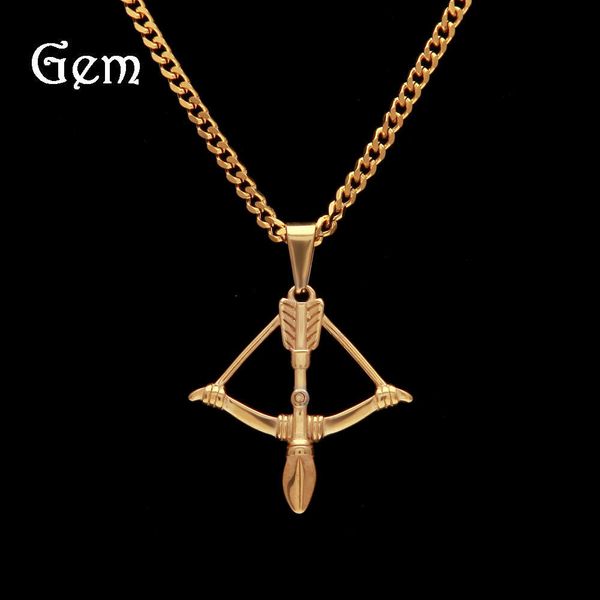 men's hip hop bow and arrow pendant personalized stainless steel jewelry bows arrows, Silver
men's hip hop bow and arrow pendant personalized stainless steel jewelry bows arrows, Silver