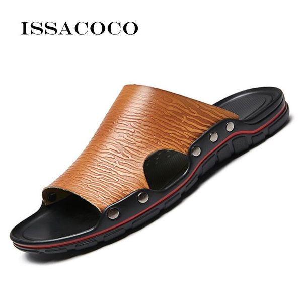 slippers issacoco summer men sandals shoes indoor home fashion leather beach pantoufle homme zapatos de hombre, Black
slippers issacoco summer men sandals shoes indoor home fashion leather beach pantoufle homme zapatos de hombre, Black