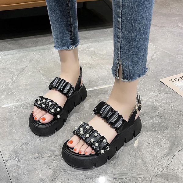 sandals 2021 buckle black pearl women shoes summer slip on thick sole korean comfy open toe leather platform sandal ladies
sandals 2021 buckle black pearl women shoes summer slip on thick sole korean comfy open toe leather platform sandal ladies