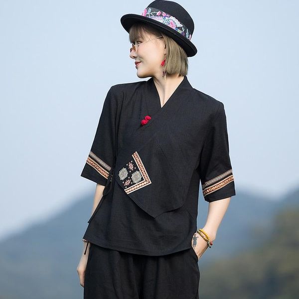 ethnic clothing summer cotton embroidered loose china hanfu chinese style harajuku vintage tang suit women casual blouse kk3641, Red
ethnic clothing summer cotton embroidered loose china hanfu chinese style harajuku vintage tang suit women casual blouse kk3641, Red