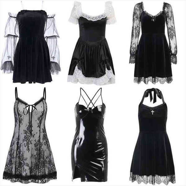 e-girl grunge gothic black mini dress lace trim high waist bodycon dress y2k women 90s vintage punk harajuku lolita clothes, Black;gray
e-girl grunge gothic black mini dress lace trim high waist bodycon dress y2k women 90s vintage punk harajuku lolita clothes, Black;gray