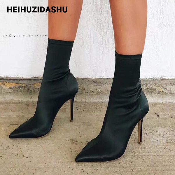 boots elastic socks women stiletto pointed ankle for 2021 autumn/winter fashion classic, Black
boots elastic socks women stiletto pointed ankle for 2021 autumn/winter fashion classic, Black