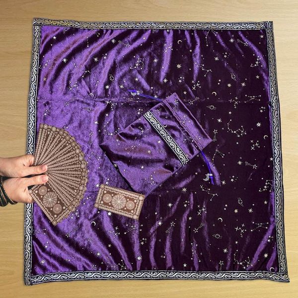 table cloth 1 pcs altar tarot velvet divination tablecloth with cards bag board game pouch cover accessories
table cloth 1 pcs altar tarot velvet divination tablecloth with cards bag board game pouch cover accessories