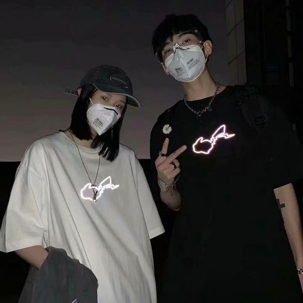 men's t-shirts super fire reflective kapi baby short-sleeved t-shirt for men and women loose trend couple summer round neck shirt perso, White;black
men's t-shirts super fire reflective kapi baby short-sleeved t-shirt for men and women loose trend couple summer round neck shirt perso, White;black