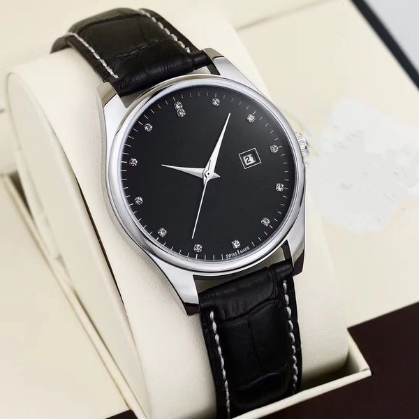 2021 classic three needle luxury watches drill series dating mens quartz date watch big brand longin leather strap fashion, Slivery;brown
2021 classic three needle luxury watches drill series dating mens quartz date watch big brand longin leather strap fashion, Slivery;brown