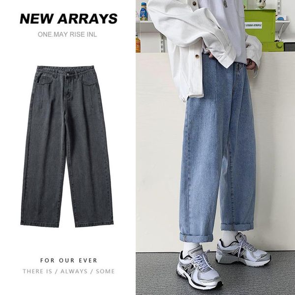 spring korean wide-leg jeans men's fashion retro casual jeans men streetwear loose hip-hop straight denim trousers mens -2xl, Blue
spring korean wide-leg jeans men's fashion retro casual jeans men streetwear loose hip-hop straight denim trousers mens -2xl, Blue